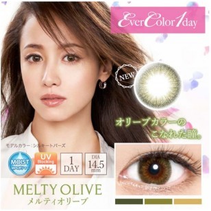 (EC1008)EverColor 1day Moisture &UV Melty Olive 10片裝